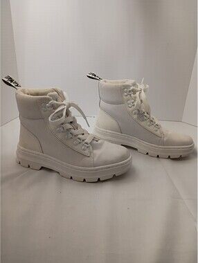 Doc Martens White Combs Poly Casual Boots